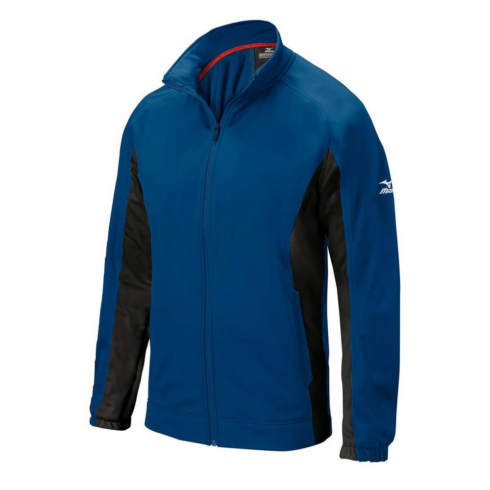 Chaqueta Mizuno Pro Thermal Pro Hombre Azul Marino/Negras Outlet GVXJ-58123